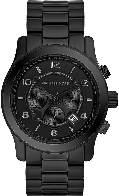 michael kors black wrap around watch|Michael Kors black watch men.